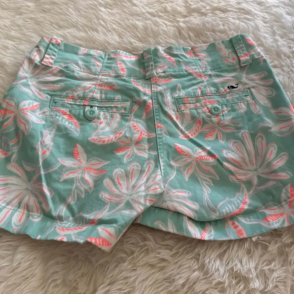 Vineyard‎ Vines Womens Palm Tree Print Shorts 00